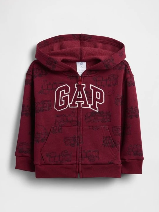 Zdjęcie produktu Bluza rozpinana GAP ciemnoczerwony