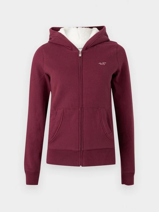 Zdjęcie produktu Bluza rozpinana Hollister Co. ciemnoczerwony