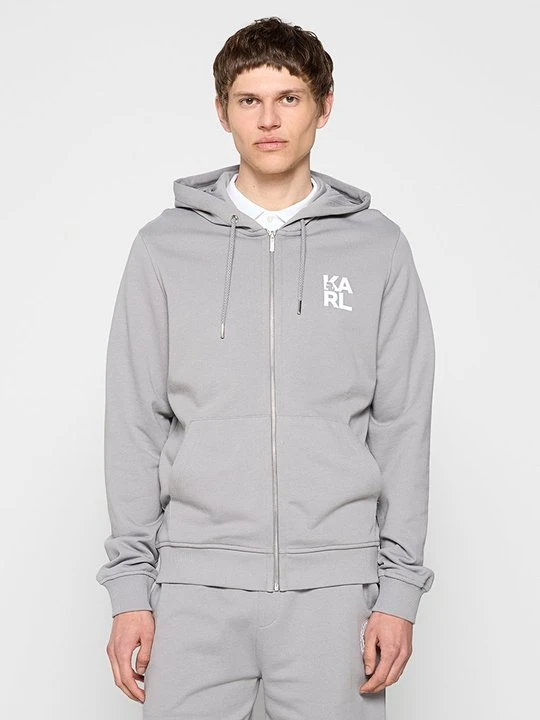 Zdjęcie produktu Bluza rozpinana KARL LAGERFELD stalowy