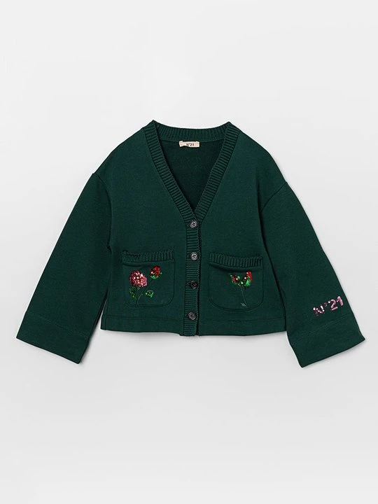 Zdjęcie produktu Bluza rozpinana N°21 ciemnozielony