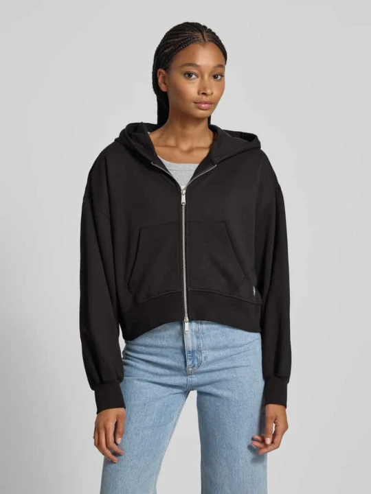 Zdjęcie produktu Bluza rozpinana o kroju oversized z kapturem Calvin Klein Jeans Czarny