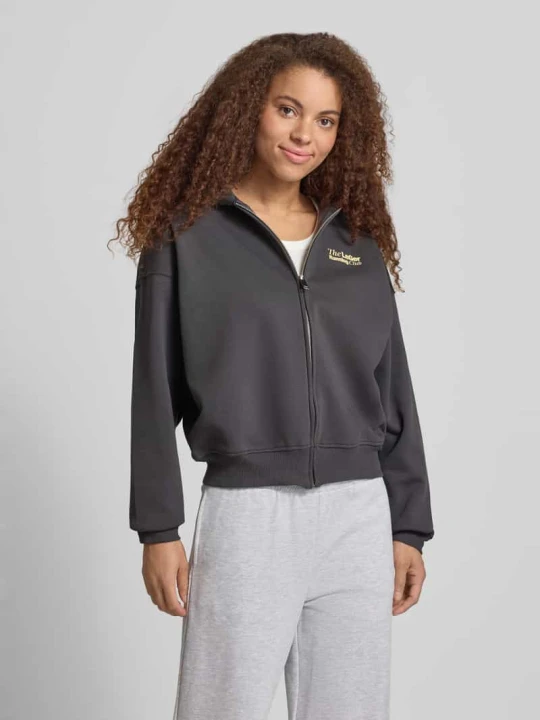 Zdjęcie produktu Bluza rozpinana o kroju oversized z kapturem model 'Admira' LeGer Ciemnoszary