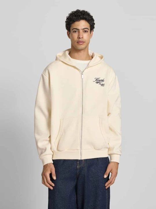 Zdjęcie produktu Bluza rozpinana o kroju oversized z wyhaftowanym logo Karl Kani Biały