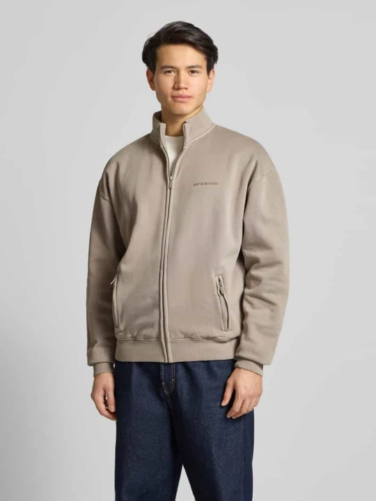 Zdjęcie produktu Bluza rozpinana o kroju oversized z wyhaftowanym logo Pegador Grafitowy