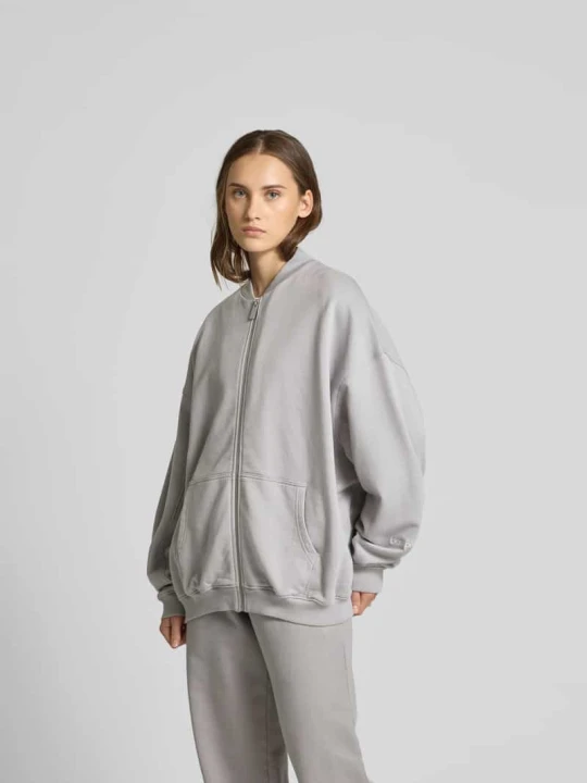 Zdjęcie produktu Bluza rozpinana o kroju oversized z zamkiem błyskawicznym Black Palms Grafitowy