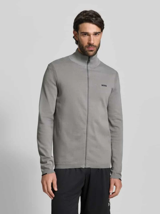 Zdjęcie produktu Bluza dresowa z czystej bawełny, krój regular fit, model 'KN_EVER-X FZ' Boss Jasnoszary