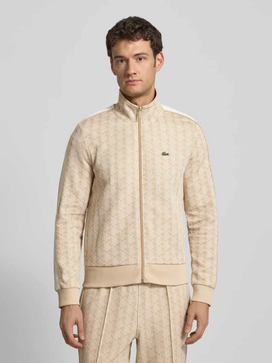 Zdjęcie produktu Bluza rozpinana krój regular fit z dodatkiem bawełny Lacoste Złamany biały
