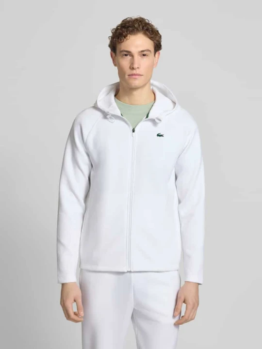 Zdjęcie produktu Bluza rozpinana o kroju regular fit z dodatkiem bawełny Lacoste Biały