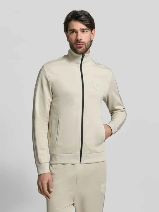 Zdjęcie produktu Bluza rozpinana w kroju regular fit z dodatkiem bawełny Model 'LUX SKARLEY' Boss Beżowy