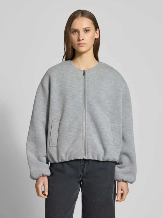 Zdjęcie produktu Bluza dresowa o kroju regular fit z domieszką wiskozy model 'ELLIE' Only Średnioszary melanż