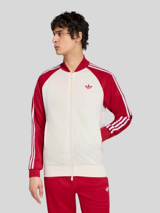Zdjęcie produktu bluza rozpinana o kroju regular fit z domieszką bawełny adidas Originals Biały