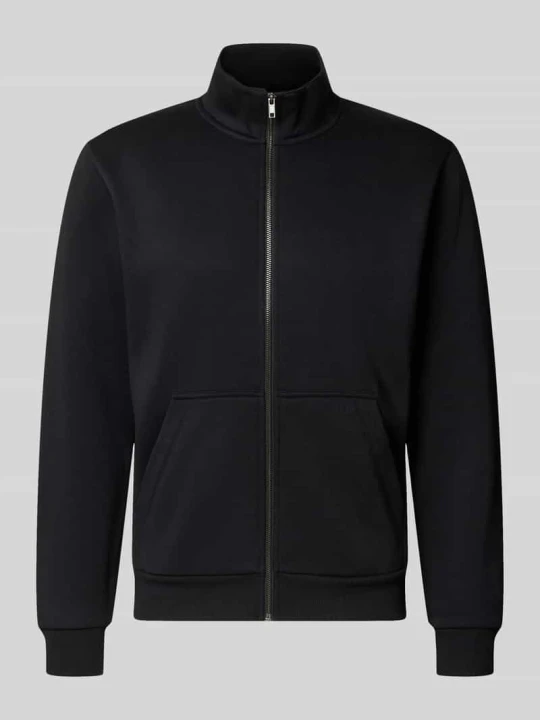 Zdjęcie produktu bluza rozpinana o kroju regular fit z domieszką bawełny model 'Bradley' Jack&Jones Czarny