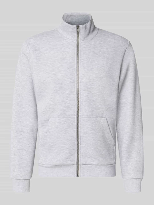 Zdjęcie produktu bluza rozpinana o kroju regular fit z domieszką bawełny model 'Bradley' Jack&Jones Jasnoszary melanż