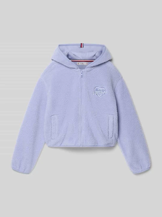 Zdjęcie produktu Bluza dresowa w fasonie krój regular fit o wyglądzie futerka teddy Tommy Hilfiger Jasnofioletowy