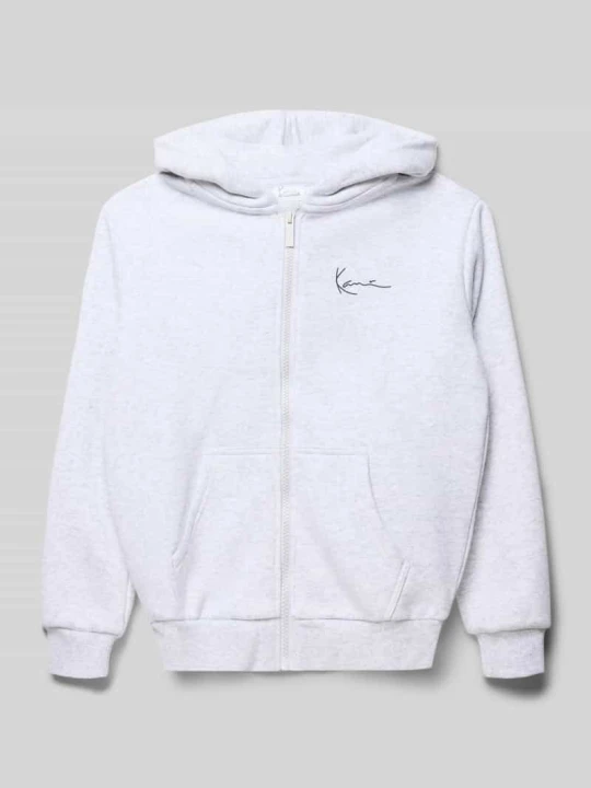Zdjęcie produktu bluza rozpinana o kroju regular fit z kapturem Karl Kani Średnioszary melanż