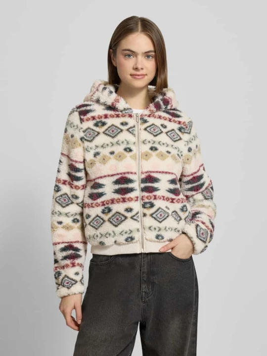 Zdjęcie produktu Bluza rozpinana o kroju regular fit z kapturem model „ANNA” Only Trzcinowy