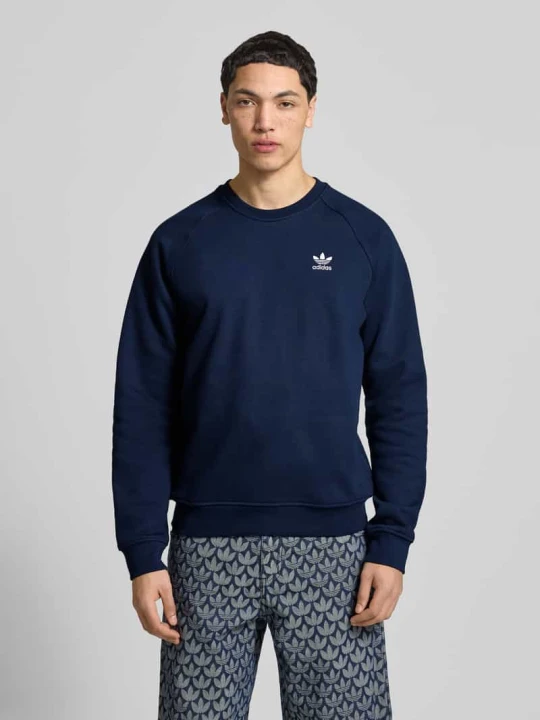 Zdjęcie produktu Bluza rozpinana o kroju regular fit z mieszanki bawełny adidas Originals Granatowy