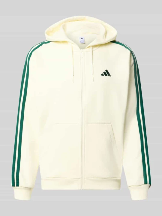 Zdjęcie produktu Bluza rozpinana o kroju regular fit z mieszanki bawełny Adidas Złamany biały
