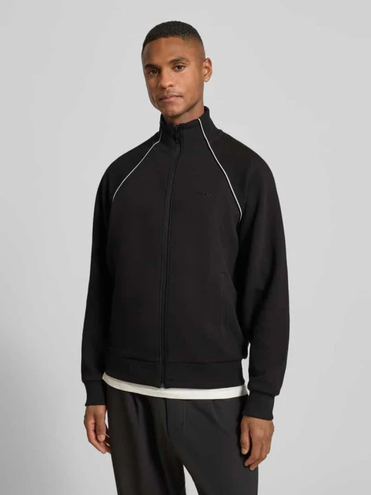 Zdjęcie produktu Bluza rozpinana o kroju regular fit z mieszanki bawełny Boss Czarny