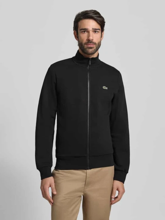 Zdjęcie produktu Bluza rozpinana o kroju regular fit z mieszanki bawełny Lacoste Czarny