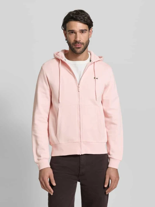 Zdjęcie produktu Bluza rozpinana o kroju regular fit z mieszanki bawełny Lacoste Różowy