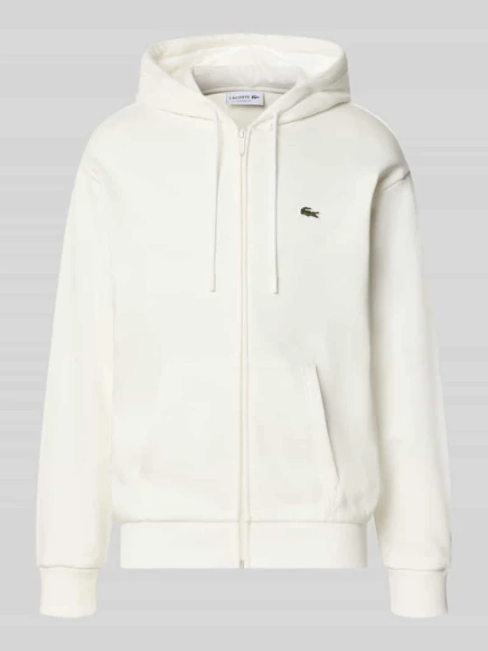 Zdjęcie produktu bluza rozpinana o kroju regular fit z mieszanki bawełny Lacoste Złamany biały