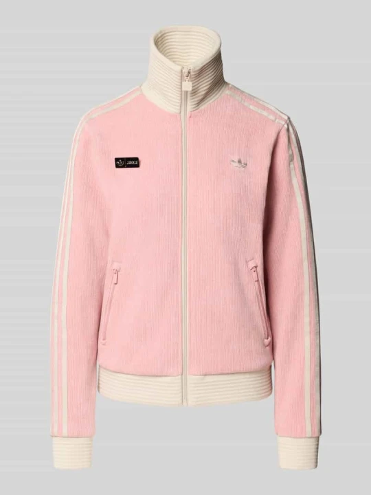 Zdjęcie produktu bluza rozpinana o kroju regular fit z mieszanki bawełny model 'ADILUNA SEASON 2' adidas Originals Różowy