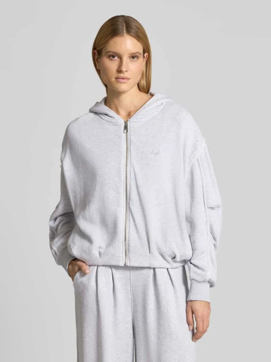 Zdjęcie produktu Bluza dresowa z mieszanki bawełny w kroju regular fit model 'C_ELENDY' Boss Jasnoszary melanż