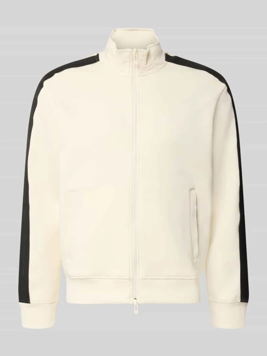 Zdjęcie produktu bluza rozpinana o kroju regular fit z mieszanki bawełny model 'Felpa' Armani Exchange Biały