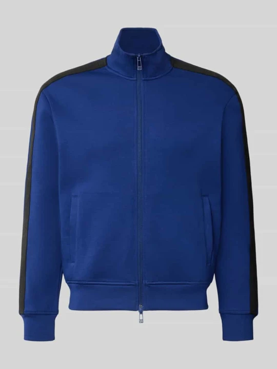 Zdjęcie produktu bluza rozpinana o kroju regular fit z mieszanki bawełny model 'Felpa' Armani Exchange Królewski niebieski