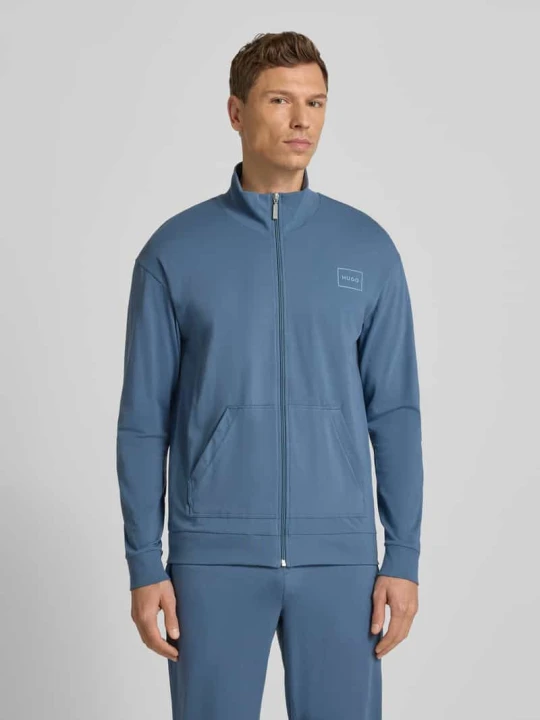 Zdjęcie produktu Bluza rozpinana o kroju regular fit z Mieszanka bawełny Model 'LAZE ZIP' Hugo Jeansowy niebieski