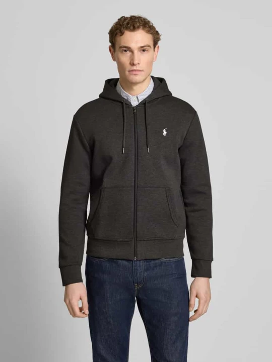 Zdjęcie produktu Bluza rozpinana o kroju regular fit z mieszanki bawełny Polo Ralph Lauren Antracytowy melanż
