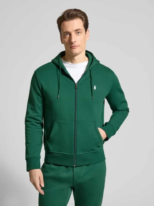 Zdjęcie produktu Bluza rozpinana o kroju regular fit z mieszanki bawełny Polo Ralph Lauren Ciemnozielony