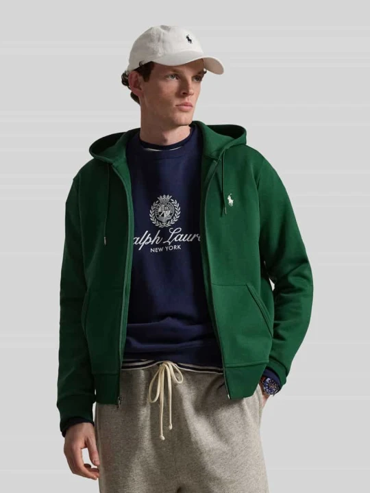 Zdjęcie produktu Bluza rozpinana o kroju regular fit z mieszanki bawełny Polo Ralph Lauren Ciemnozielony