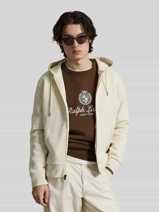 Zdjęcie produktu Bluza rozpinana o kroju regular fit z mieszanki bawełny Polo Ralph Lauren Piaskowy