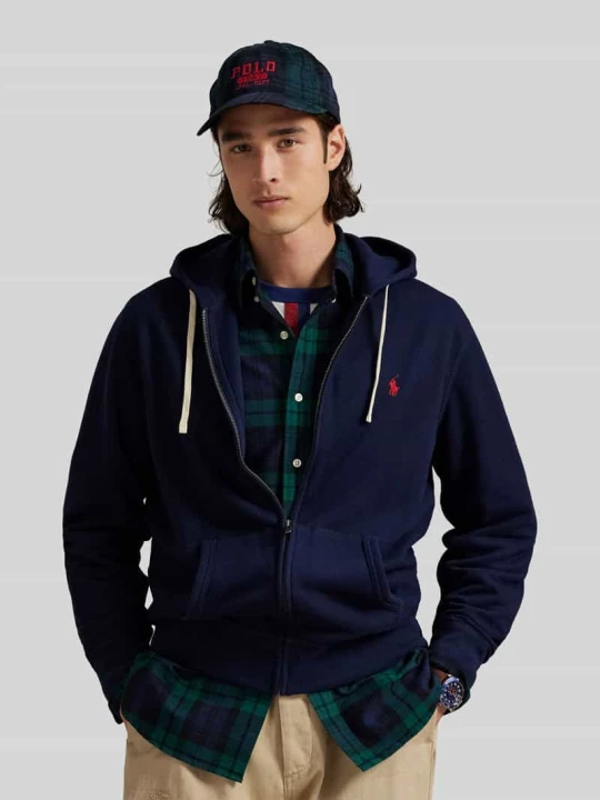 Zdjęcie produktu Bluza rozpinana o kroju regular fit z mieszanki bawełny Polo Ralph Lauren Granatowy