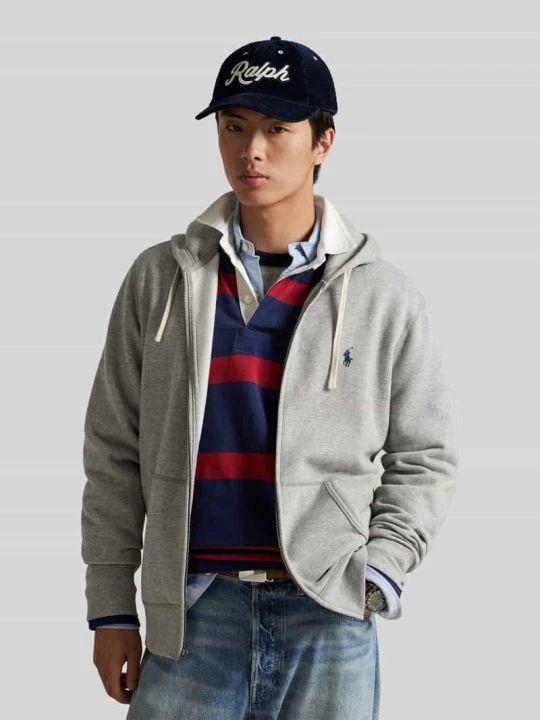 Zdjęcie produktu Bluza rozpinana o kroju regular fit z mieszanki bawełny Polo Ralph Lauren Średnioszary