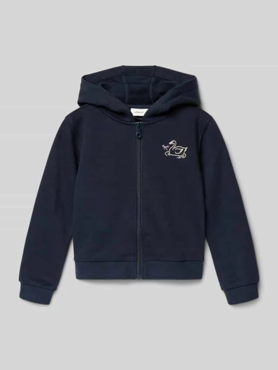 Zdjęcie produktu Bluza rozpinana o kroju regular fit z mieszanki bawełny s.Oliver Granatowy