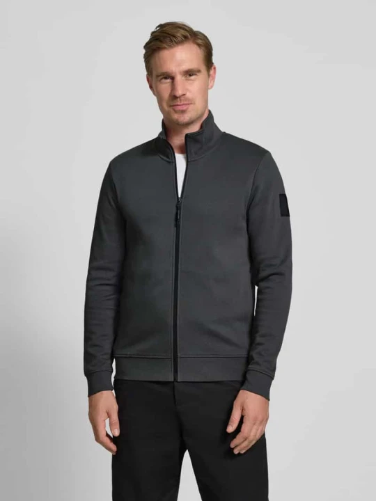 Zdjęcie produktu Bluza rozpinana o kroju regular fit z mieszanki bawełny Tom Tailor Antracytowy