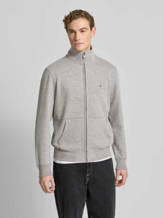 Zdjęcie produktu Bluza rozpinana o kroju regular fit z mieszanki bawełny Tommy Hilfiger Średnioszary melanż