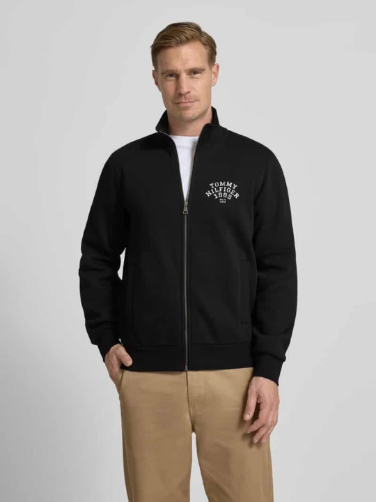 Zdjęcie produktu Bluza rozpinana o kroju regular fit z mieszanki bawełny Tommy Hilfiger Czarny
