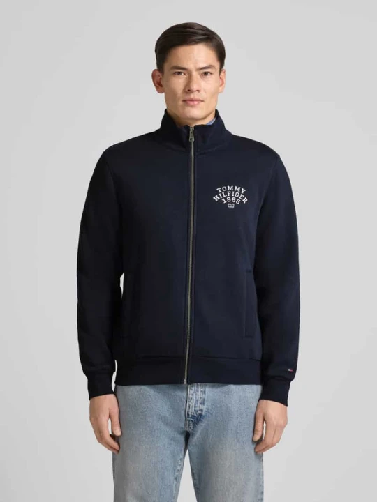 Zdjęcie produktu Bluza rozpinana o kroju regular fit z mieszanki bawełny Tommy Hilfiger Granatowy