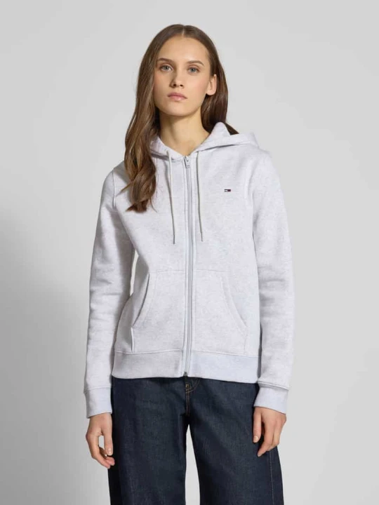 Zdjęcie produktu Bluza rozpinana o kroju regular fit z mieszanki bawełny Tommy Jeans Jasnoszary