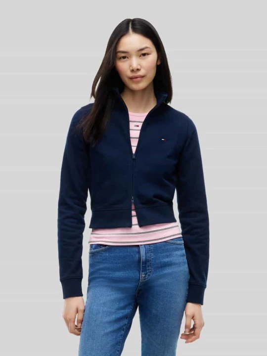 Zdjęcie produktu Bluza rozpinana o kroju regular fit z mieszanki bawełny Tommy Jeans Granatowy
