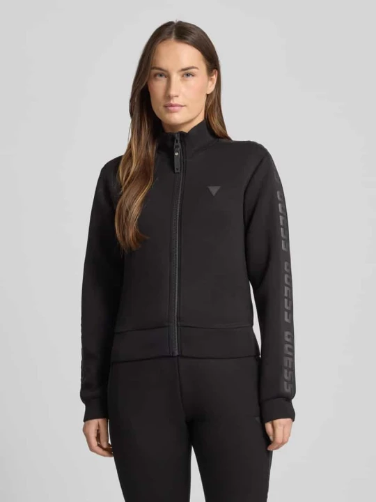 Zdjęcie produktu Bluza rozpinana o kroju regular fit z Mieszanka wiskozy Guess Czarny