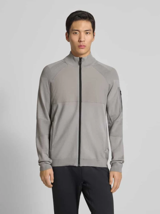 Zdjęcie produktu Bluza rozpinana o kroju regular fit z mieszanki wiskozy Model 'TOUR HY' Boss Jasnoszary