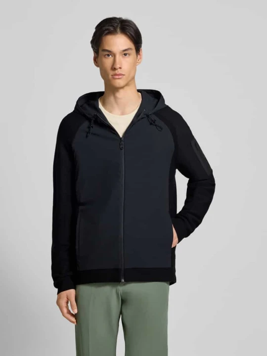 Zdjęcie produktu Bluza rozpinana o kroju regular fit z mieszanki wiskozy model ‘URBAN COMMUTER’ Boss Czarny
