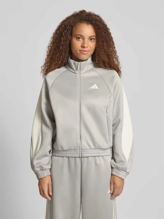 Zdjęcie produktu Bluza rozpinana o kroju regular fit z nadrukiem z logo model ‘Stadium’ Adidas Jasnoszary