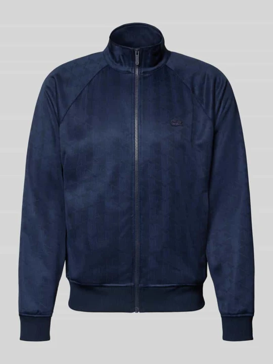 Zdjęcie produktu bluza rozpinana o kroju regular fit z naszywką z logo Lacoste Ciemnoniebieski