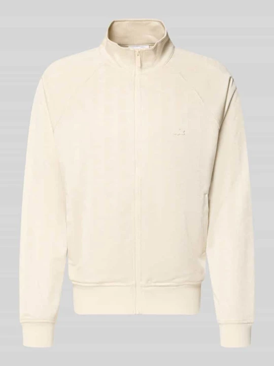 Zdjęcie produktu bluza rozpinana o kroju regular fit z naszywką z logo Lacoste Piaskowy melanż